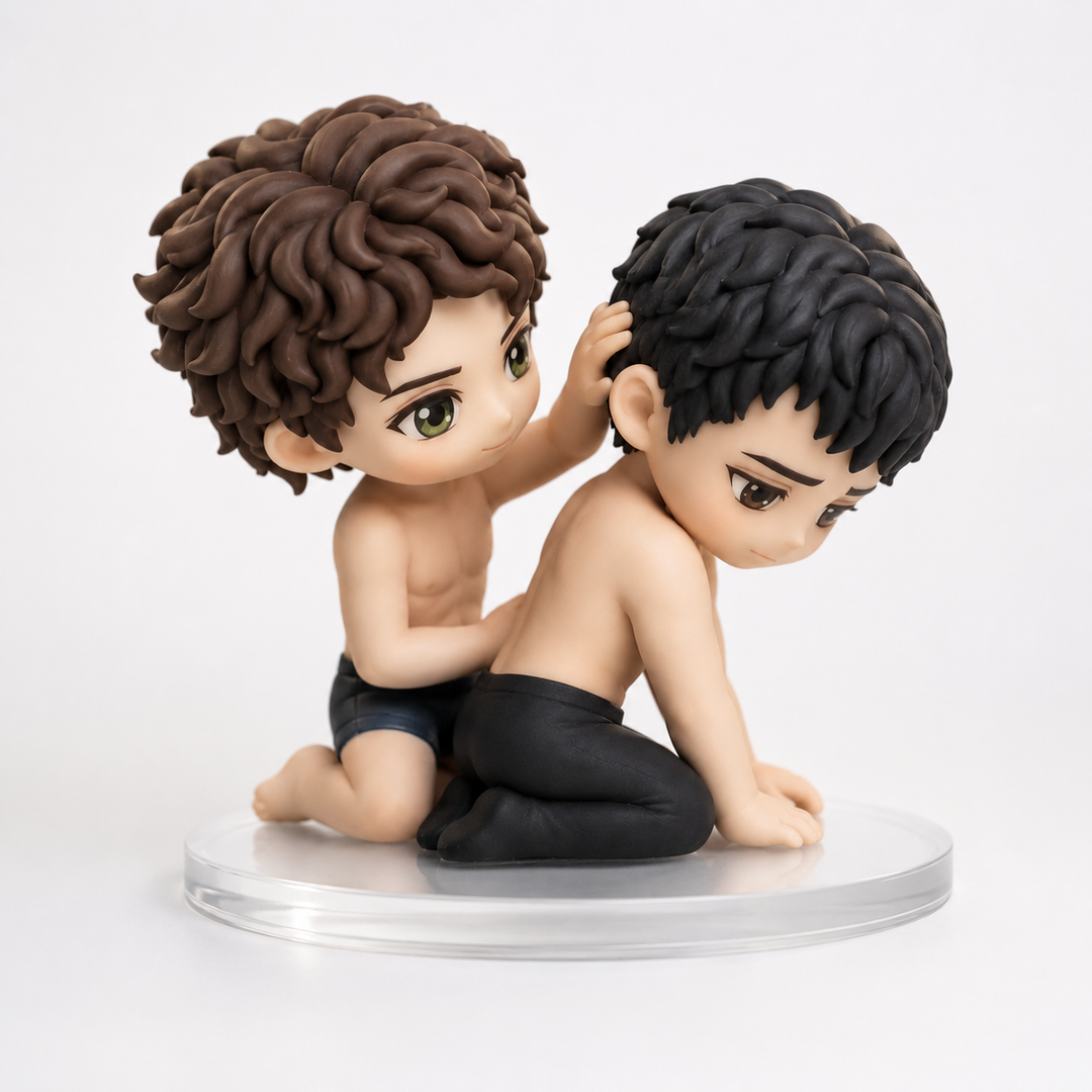 100% Handmade Pro Hockey Rivals Dramatic Couple Collectible Figure