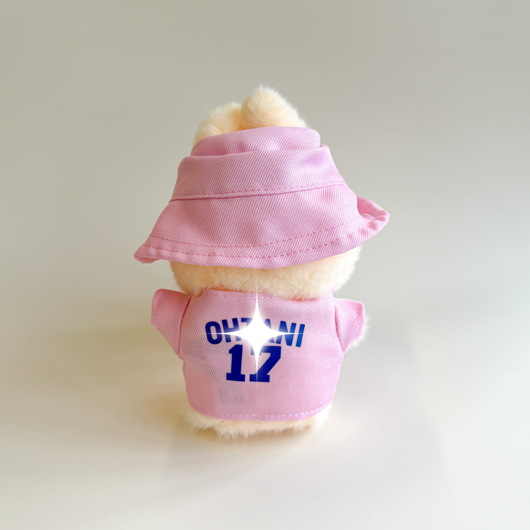 Labubu Pink Baseball Outfit – Classic Edition