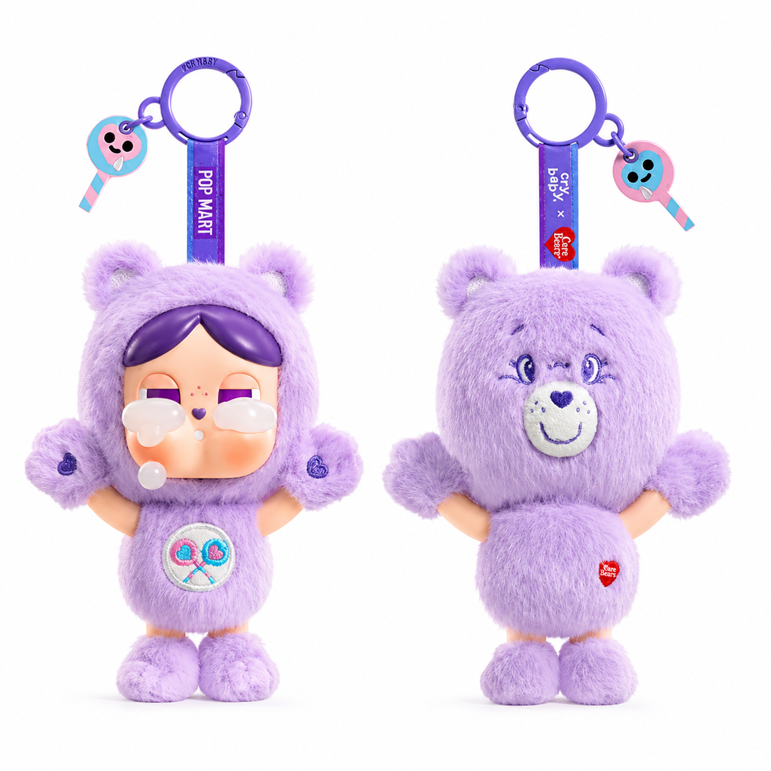CRYBABY × Care Bears Series Vinyl Plush Pendant Blind Box (Pre-Order) – Single Box, Full Set or Choose Your Figure