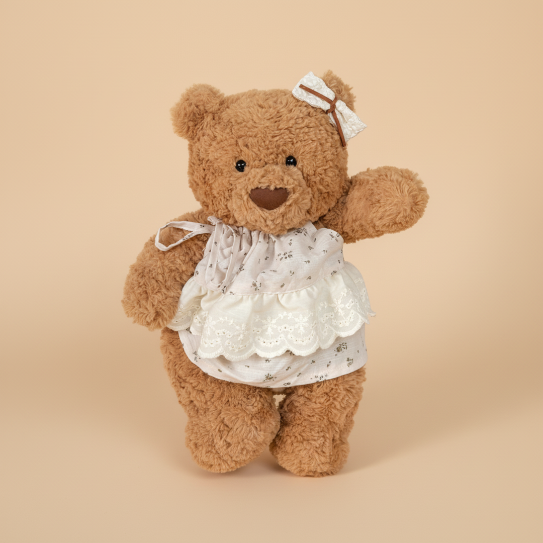 Jellycat Lace Dress Outfit – Jellycat plush stuffed animal outfit handmade doll clothes accessory