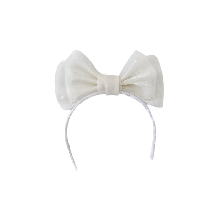 Labubu Bow Headband - Elegant Accessory close-up detail shot – Lizzie & Friends