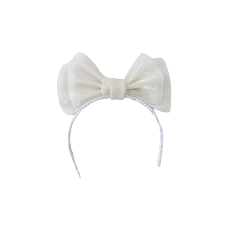 Labubu Bow Headband - Elegant Accessory close-up detail shot – Lizzie & Friends