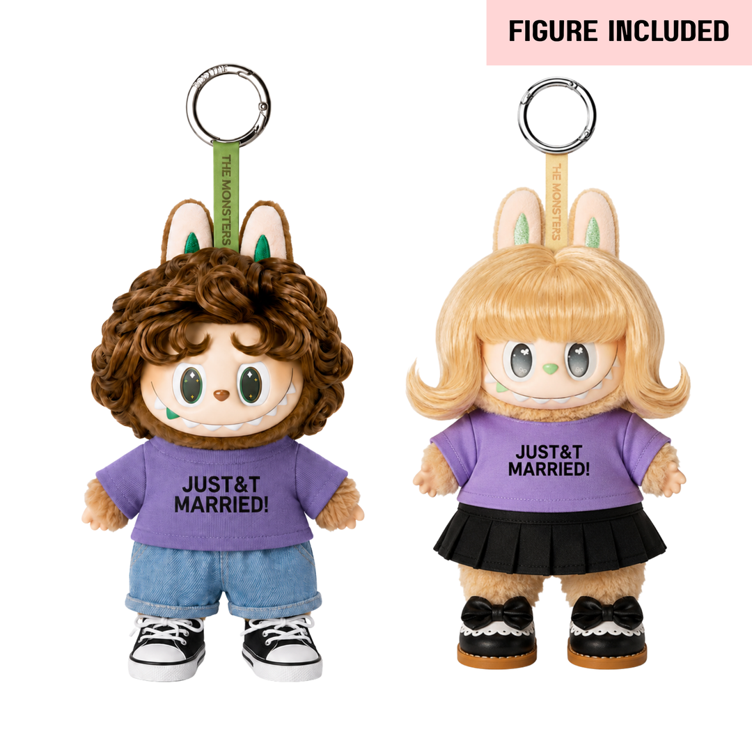 Labubu Just Married Couple Outfit Set – Complete with Authentic Blue Prelude & Coastal Vibes Figures
