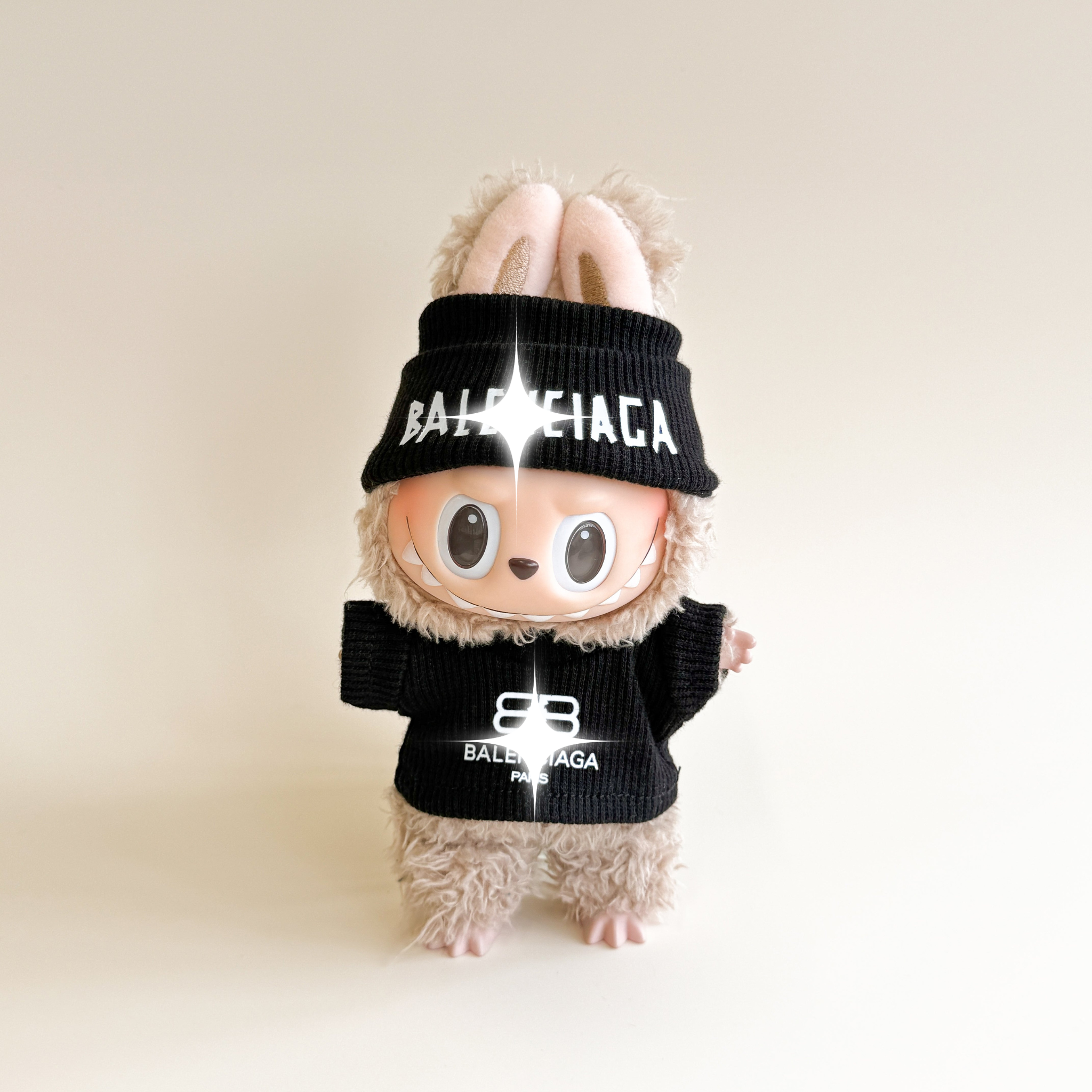 Labubu Designer Winter Set – Collector Edition – Labubu plush doll outfit handmade kawaii Pop Mart collectible accessory