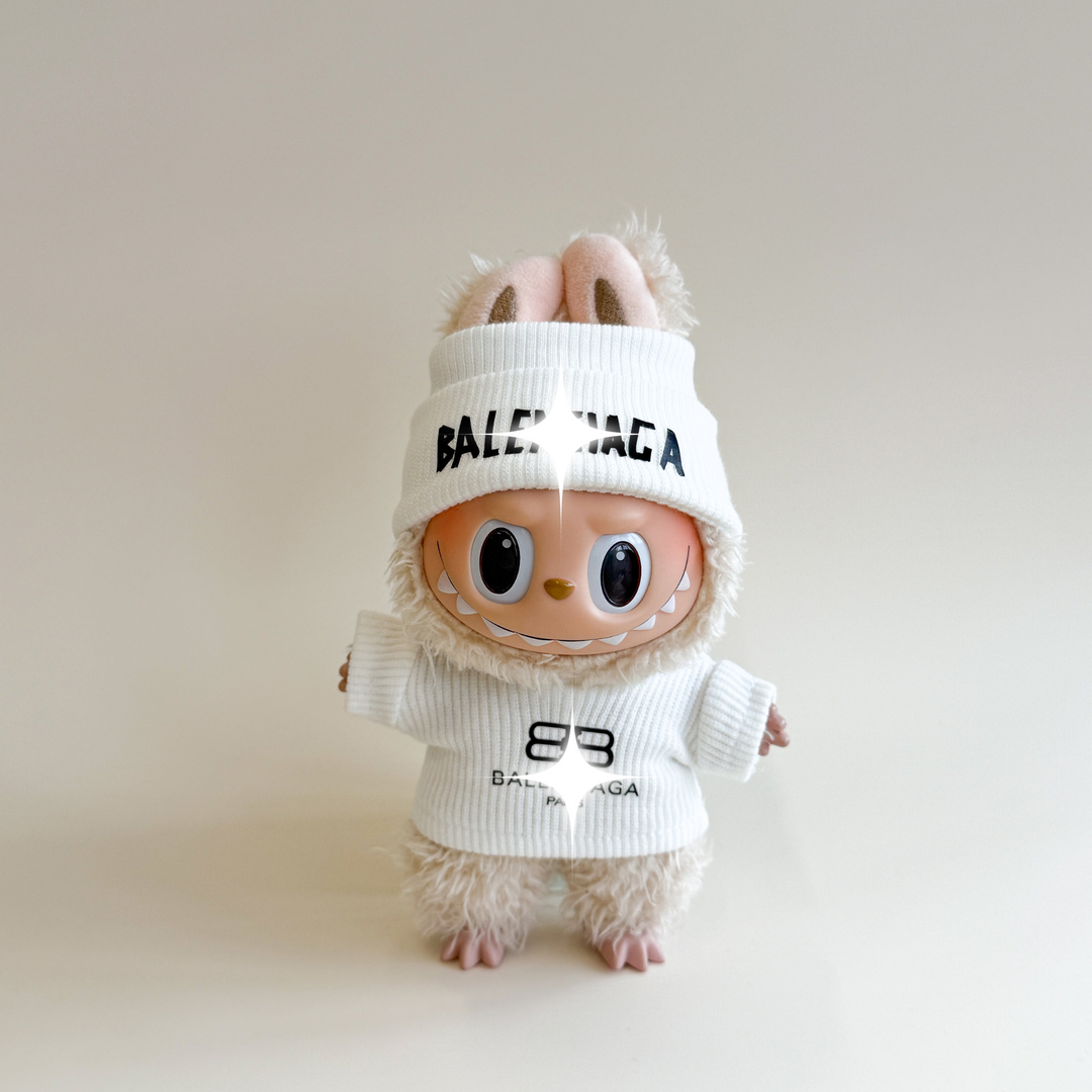 Labubu Designer Winter Set – Collector Edition flat lay product shot – Lizzie & Friends