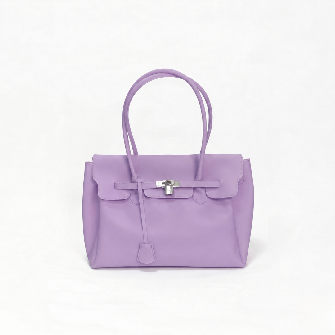 Lilac Jelly Padlock Tote Bag