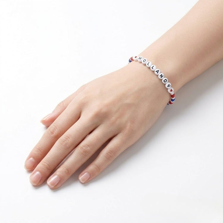 Heated Rivalry "HOLLANOV" Handmade Beaded Friendship Bracelet – handmade beaded bracelet fan gift sports romance jewelry