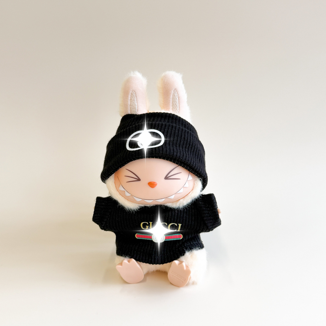 Labubu シグネチャー リブニットセット – ダブルロゴ エディション