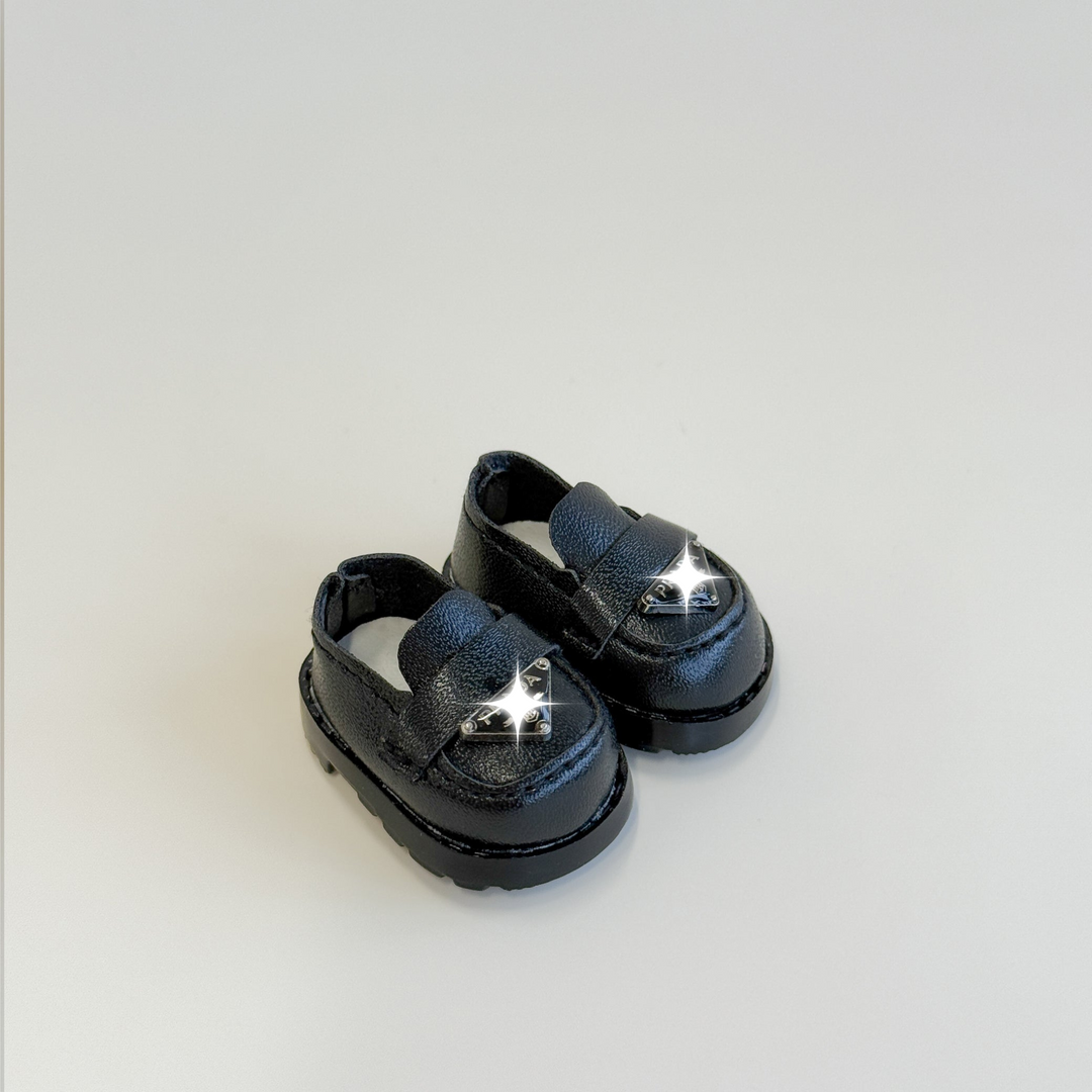 Labubu Miniature Black Loafers