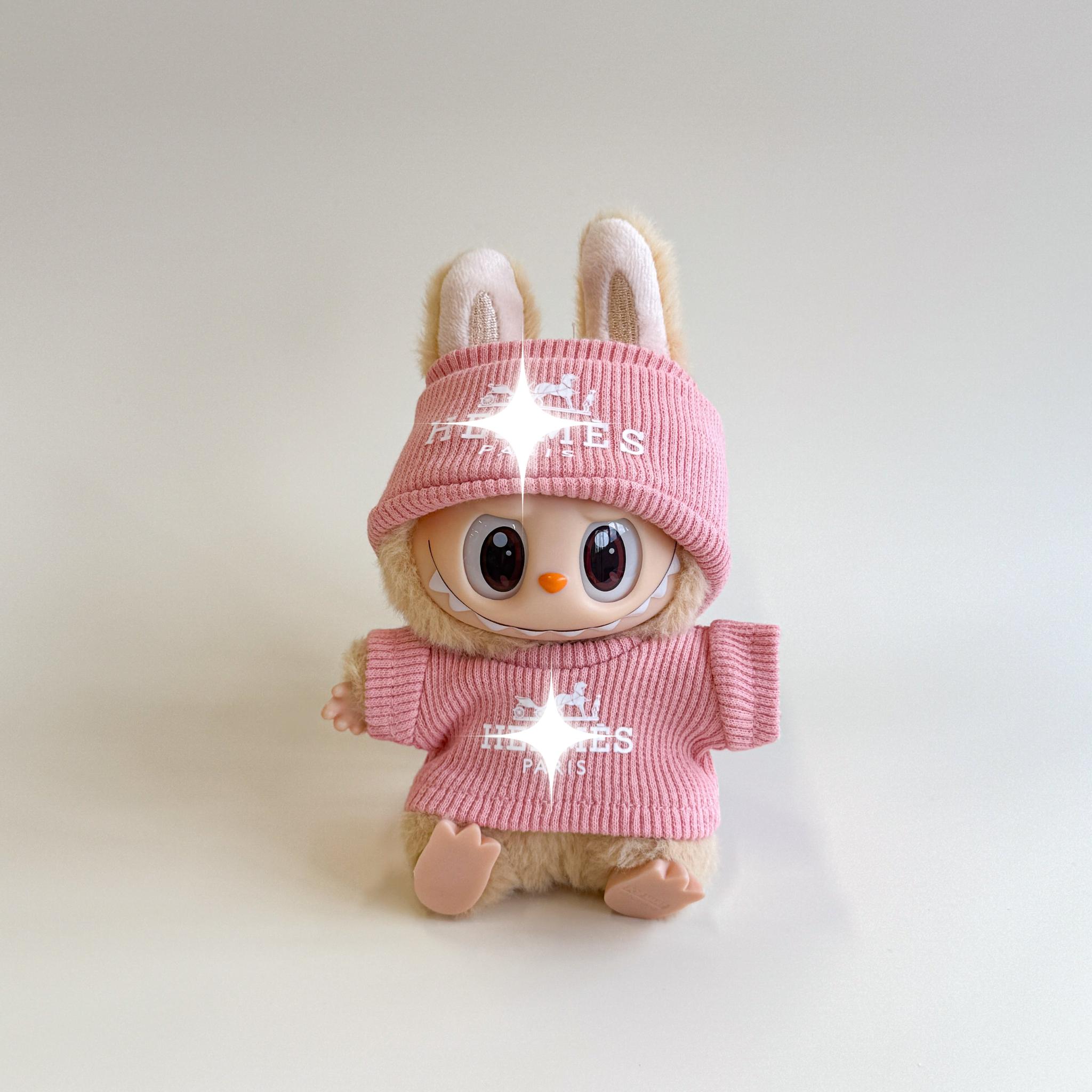 Labubu Classic Knitwear Set – Paris Edition flat lay product shot – Lizzie & Friends