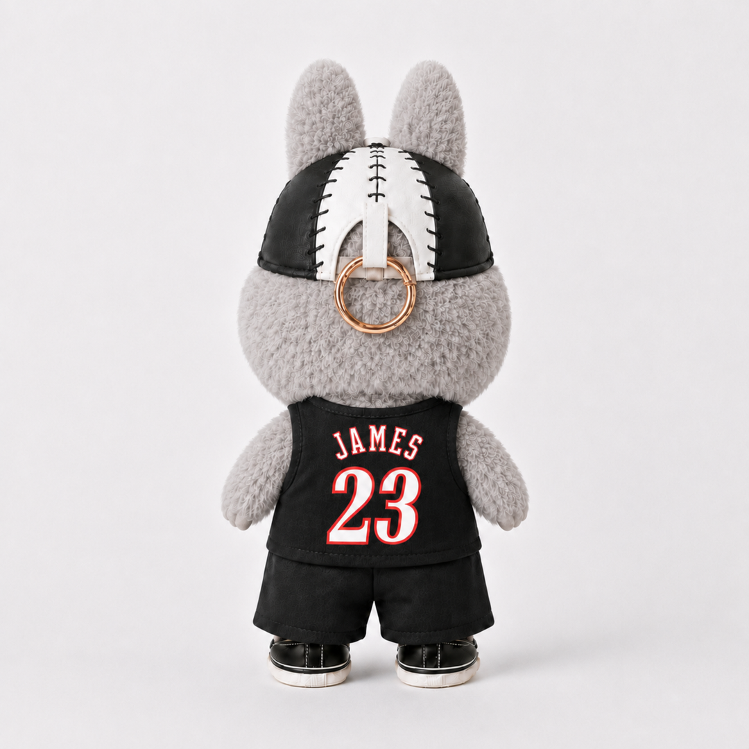 Labubu #23 Philly Basketball Outfit Set – Complete with Authentic Exciting Macaron Sesame Bean Figure