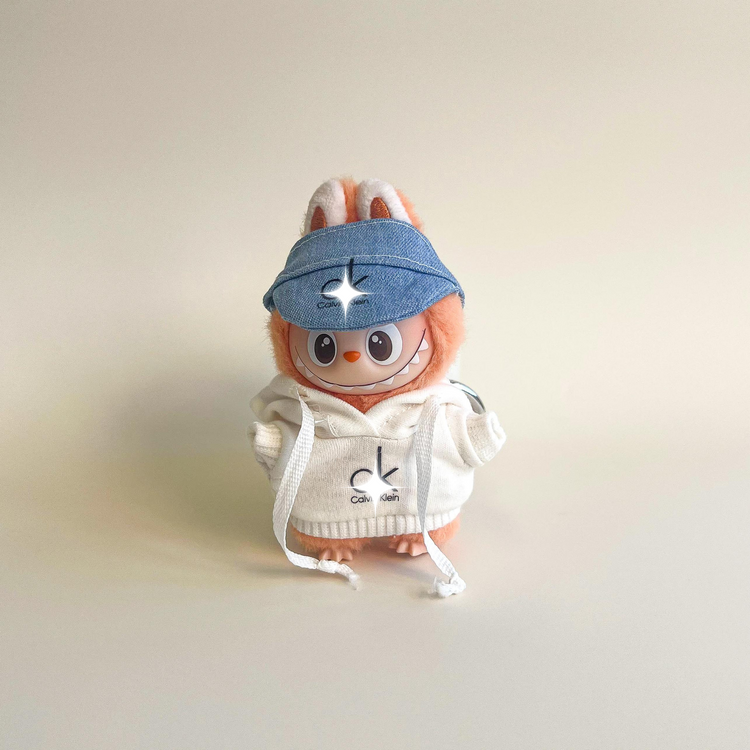 Labubu 4.0 Denim Streetwear Outfit flat lay product shot – Lizzie & Friends
