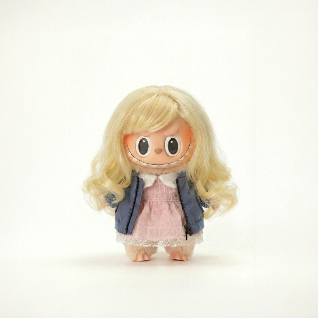 Retro Sci-Fi Heroine 11 Outfit & Wig Set – handmade plush doll outfit clothes accessory collectible