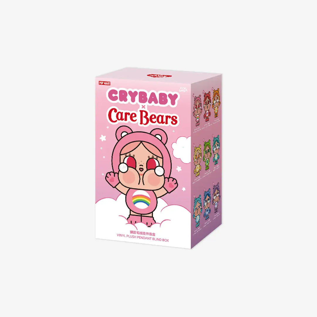 CRYBABY × Care Bears Series Vinyl Plush Pendant Blind Box (Pre-Order) – Single Box, Full Set or Choose Your Figure
