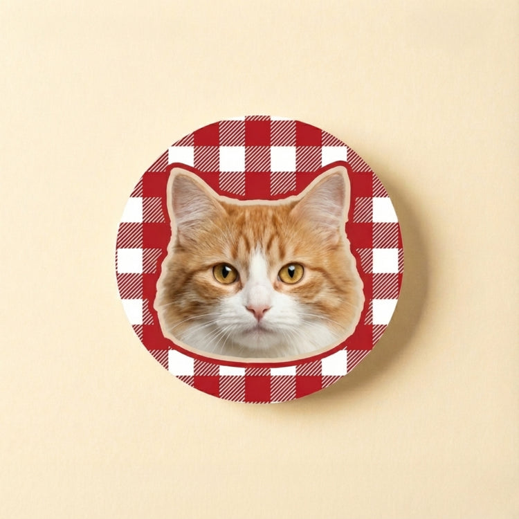 Custom Pet Photo Acrylic Magnetic Phone Grip back view detail – Lizzie & Friends