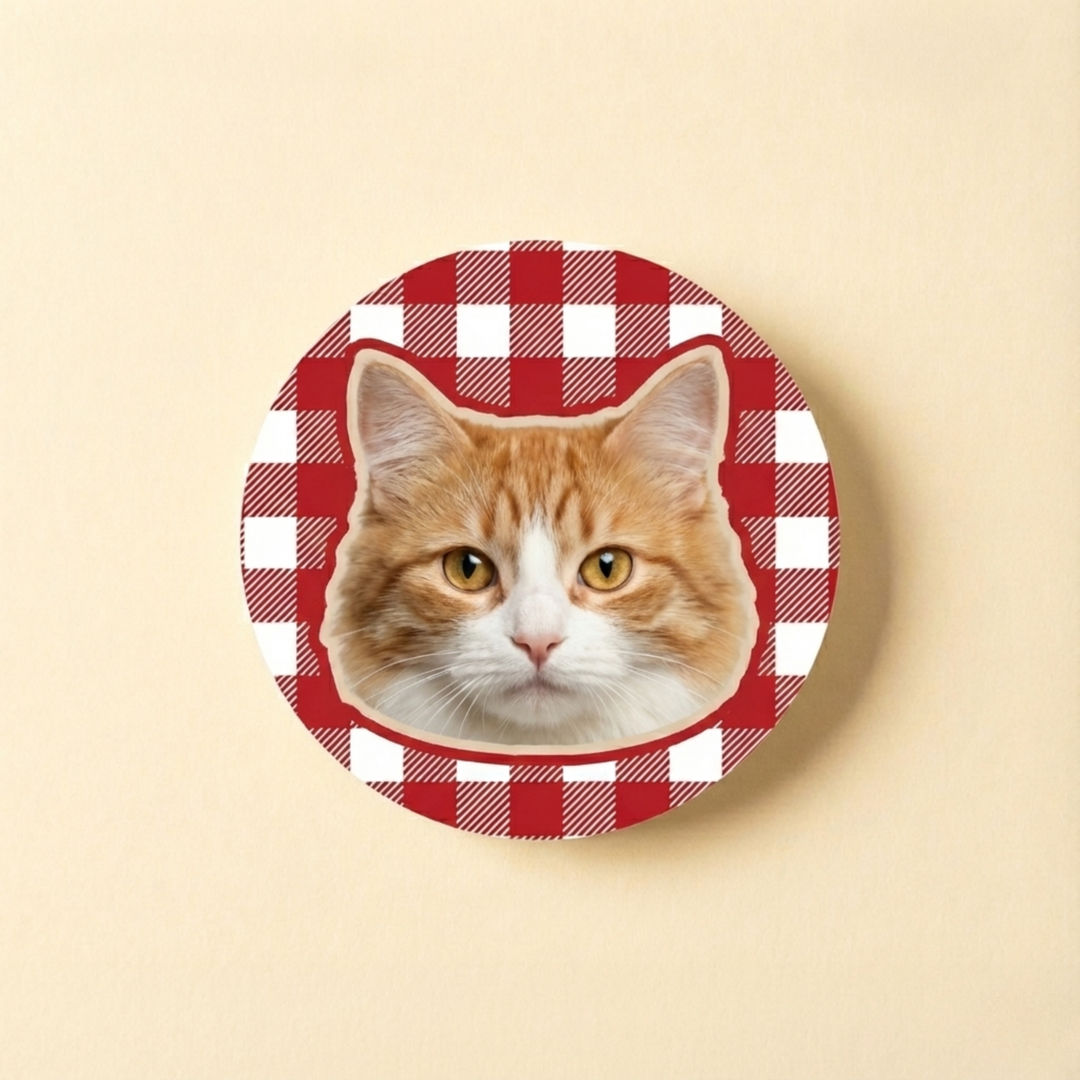 Custom Pet Photo Acrylic Magnetic Phone Grip back view detail – Lizzie & Friends