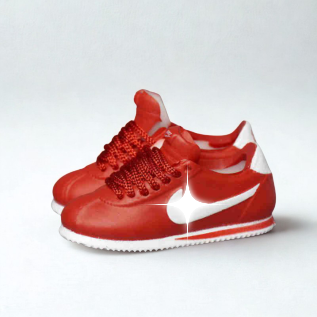 Labubu Retro Runner Miniature Sneakers – Classic Red Edition
