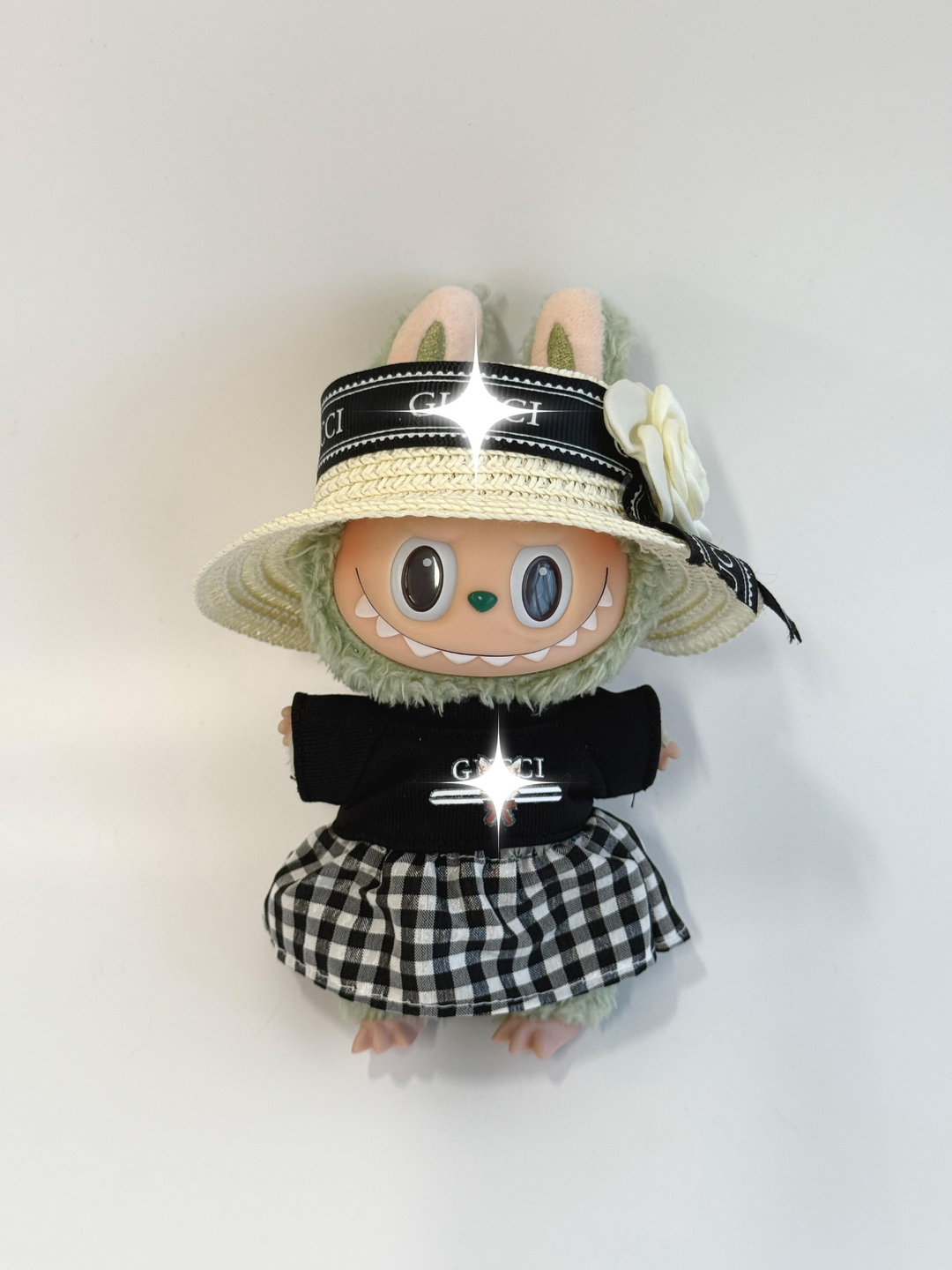 Labubu ガーデンシック コーデセット（ストローハット付き）