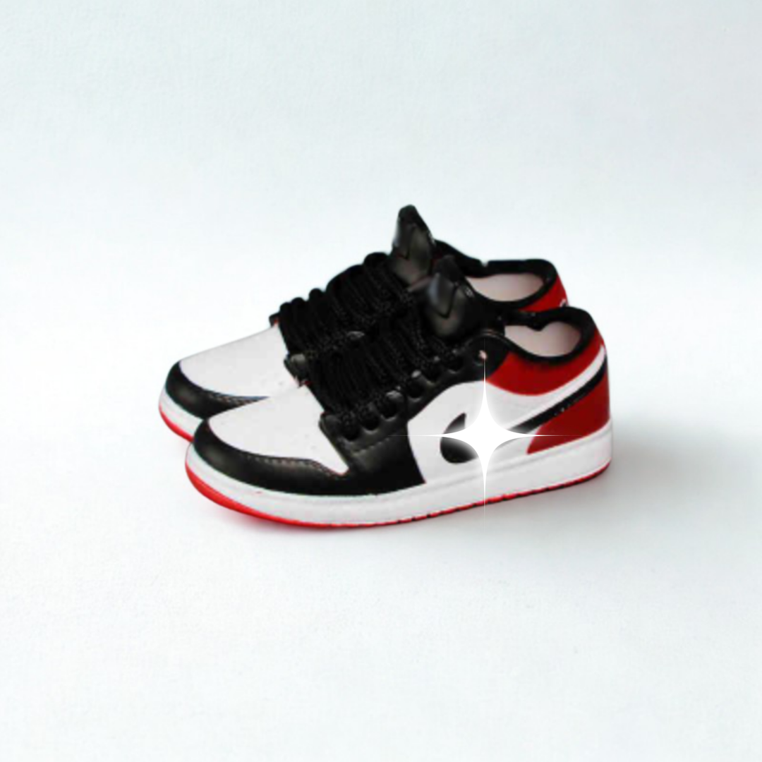 Labubu Classic Low-Top Sneakers – Black Toe – Labubu plush doll outfit handmade kawaii Pop Mart collectible accessory