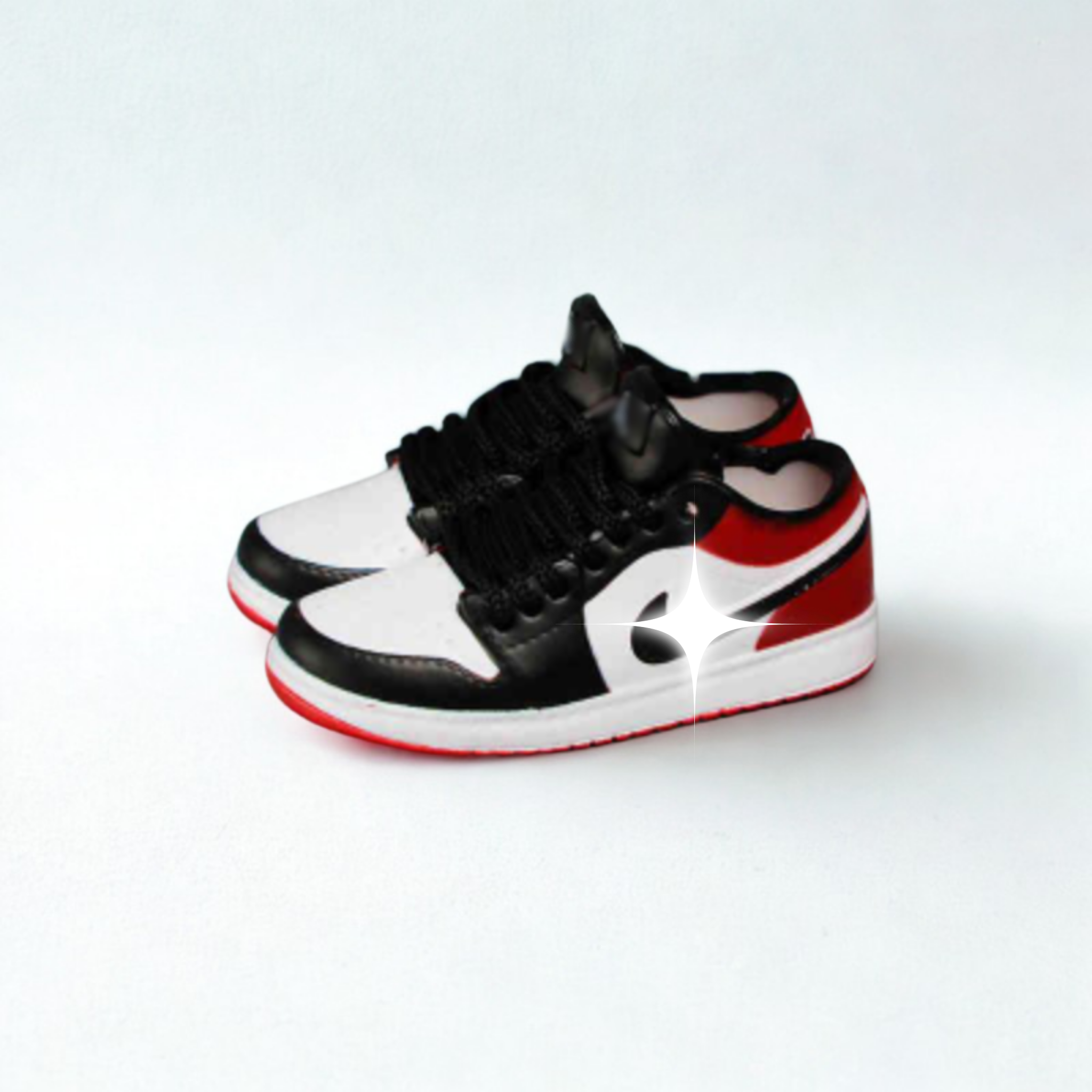 Labubu Classic Low-Top Sneakers – Black Toe – Labubu plush doll outfit handmade kawaii Pop Mart collectible accessory