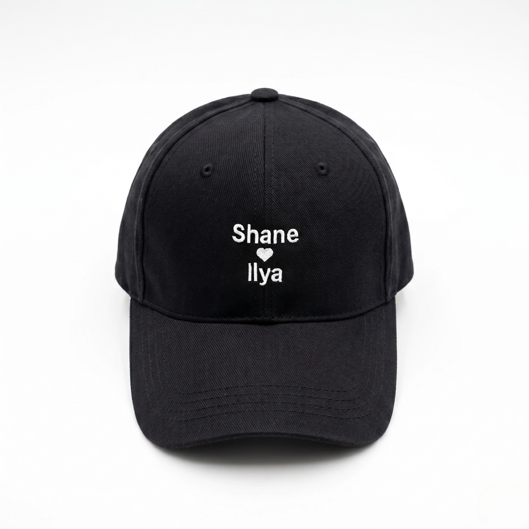Shane ❤️ Ilya Embroidered Baseball Cap – Classic & Vintage Washed Editions