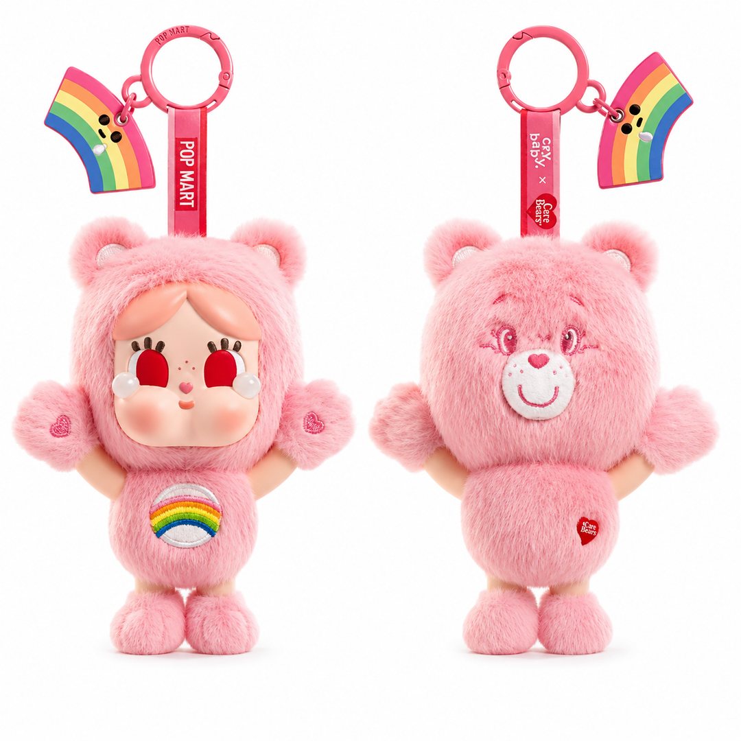 CRYBABY × Care Bears Series Vinyl Plush Pendant Blind Box (Pre-Order) – Single Box, Full Set or Choose Your Figure