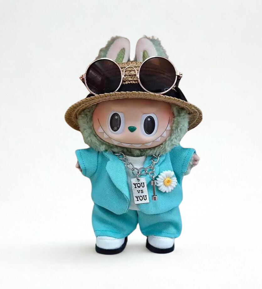 Labubu Light Blue Gentleman Fashion Set - G-Dragon Inspired