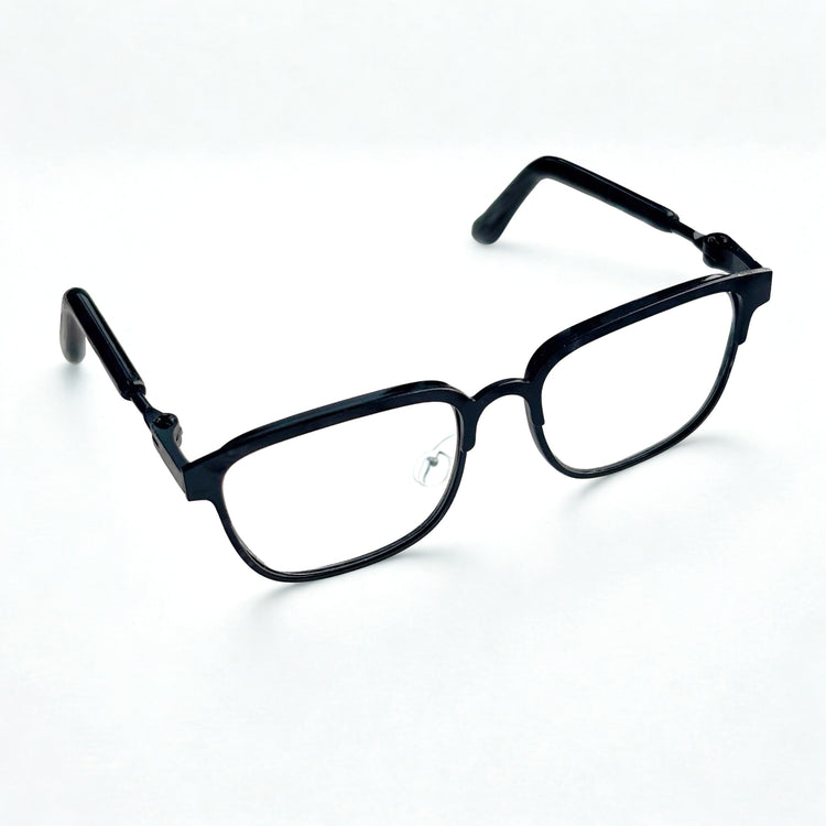 Labubu Classic Rectangle Glasses – Labubu plush doll outfit handmade kawaii Pop Mart collectible accessory