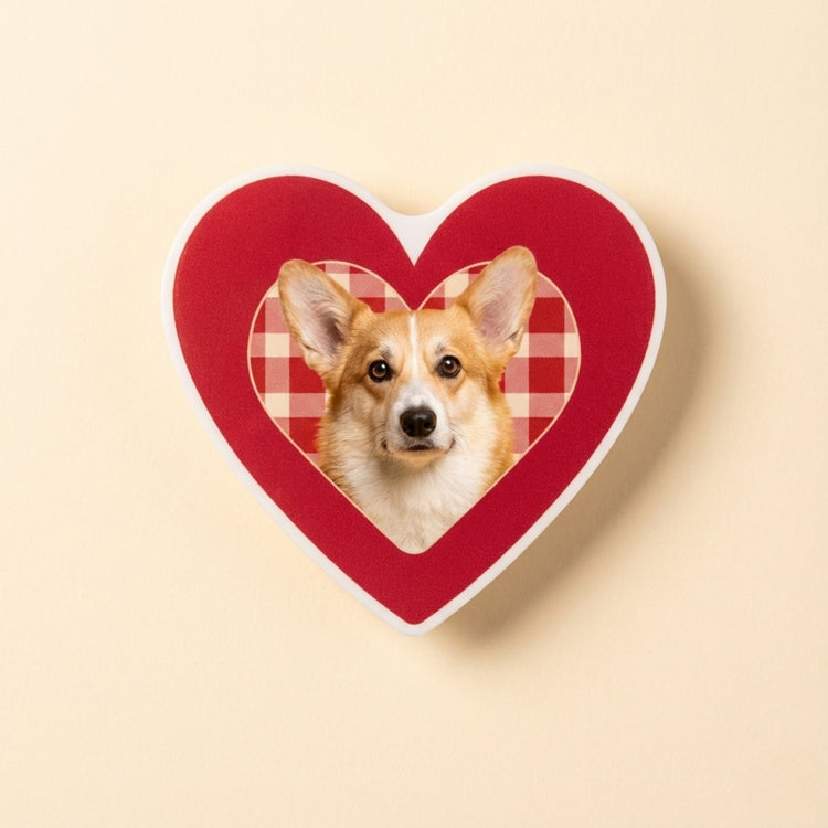 Custom Pet Photo Acrylic Magnetic Phone Grip size comparison – Lizzie & Friends