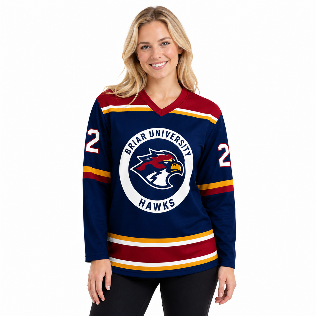 Briar No. 22 Hockey Blue Jersey - Fan Edition