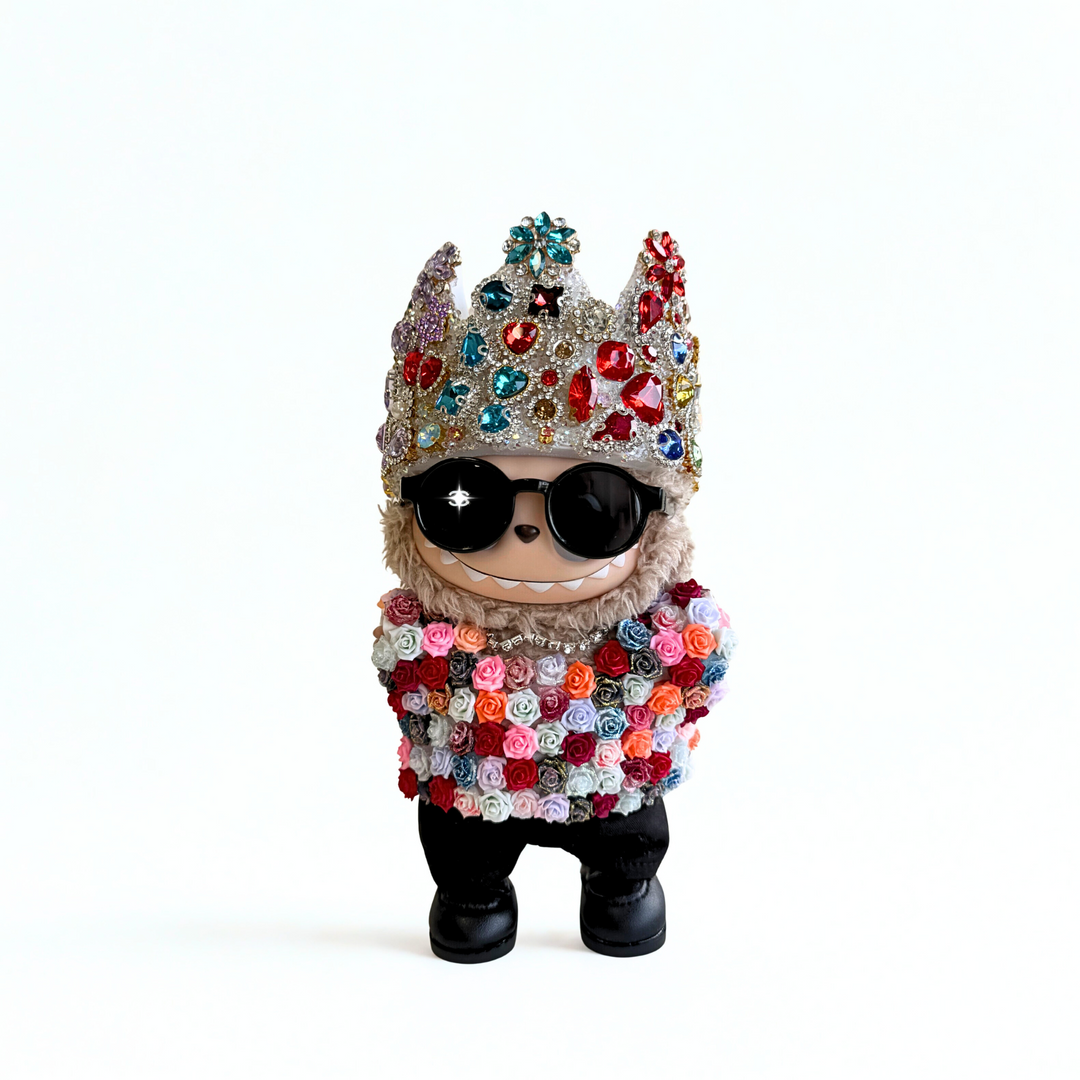 Labubu Rose Crown Stage Look Set – G-Dragon Inspired Collection (6 items)