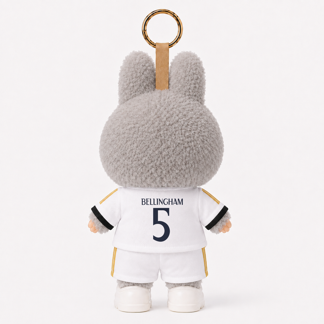 Labubu Real Madrid Bellingham #5 Football Outfit Set