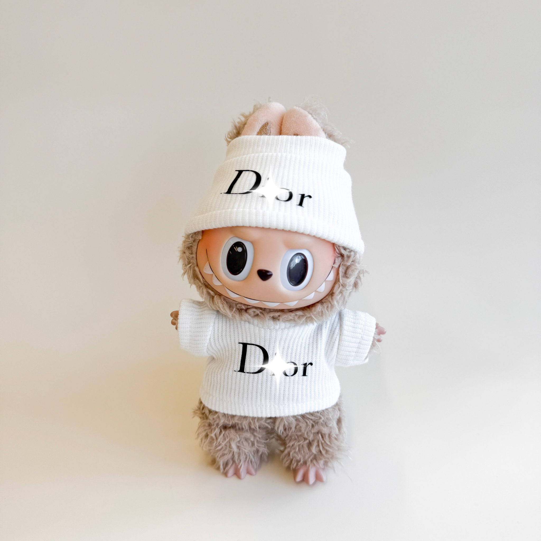 Labubu Classic Knitwear Outfit Set – Winter Edition – Labubu plush doll outfit handmade kawaii Pop Mart collectible accessory