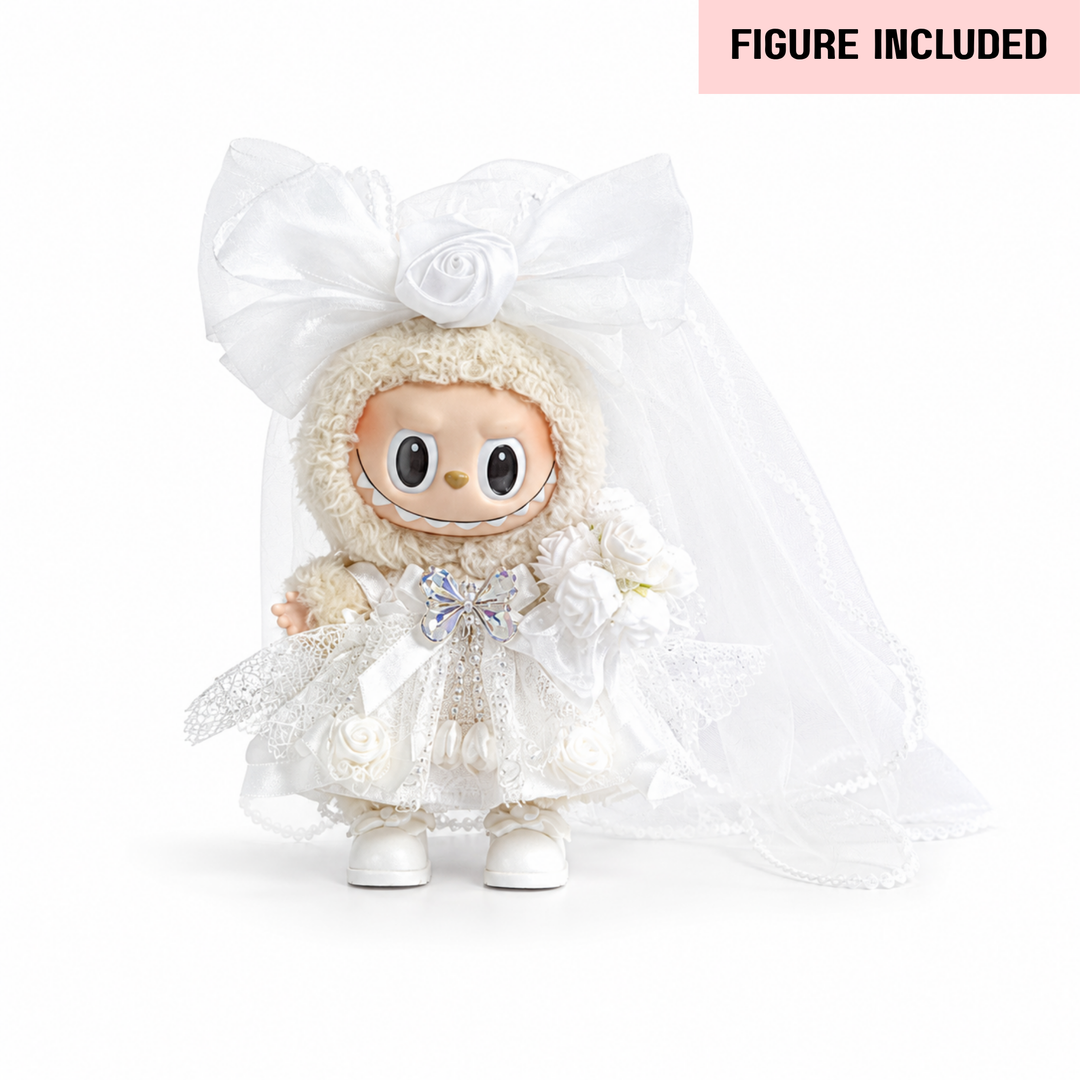 Labubu Wedding Outfit Set – Complete with Authentic Figures, Choose Bride, Groom, or Both