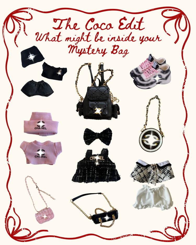 Labubu Accessories Mystery Bag – Deluxe Edition back view detail – Lizzie & Friends