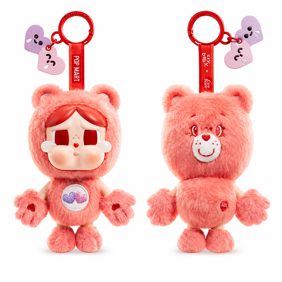 CRYBABY × Care Bears Series Vinyl Plush Pendant Blind Box (Pre-Order) – Single Box, Full Set or Choose Your Figure
