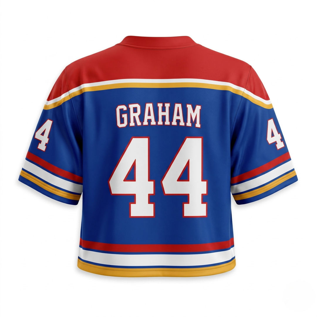 Briar University Hawks Graham #44 Cropped Jersey
