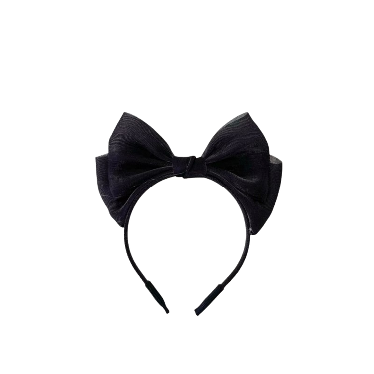 Labubu Bow Headband - Elegant Accessory back view detail – Lizzie & Friends