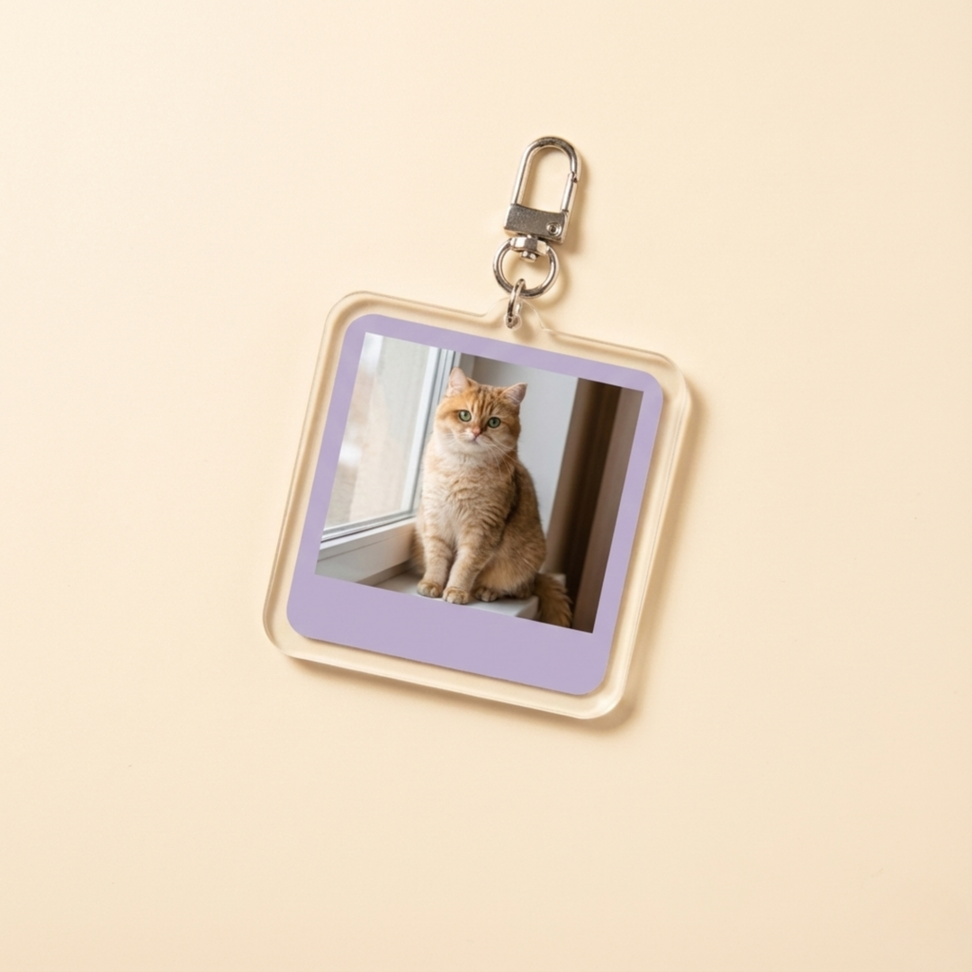 Memory Moments – Custom Acrylic Photo Keychain Gift packaging included – Lizzie & Friends
