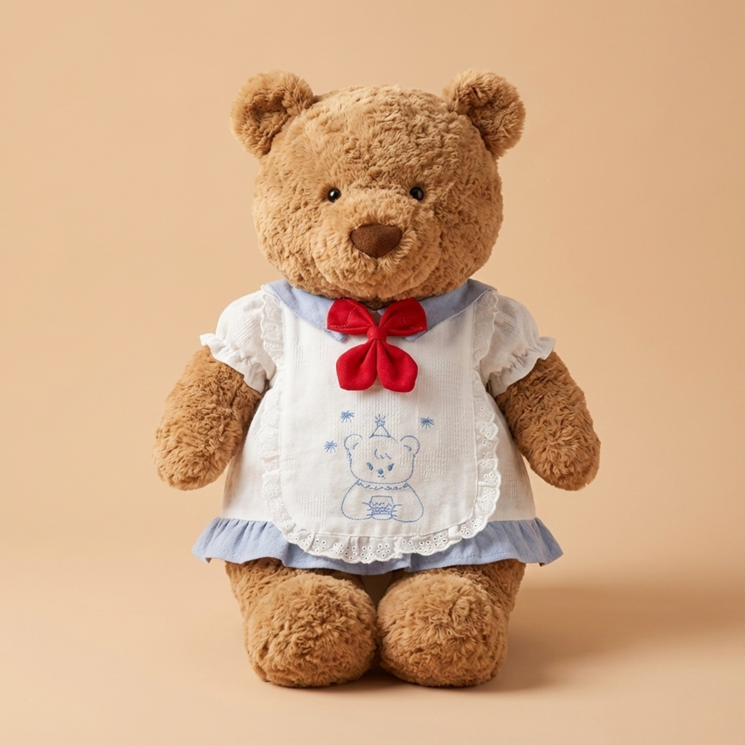 Jellycat Sailor Bear Dress Outfit (For 47 cm Plush) – Jellycat plush stuffed animal outfit handmade doll clothes accessory