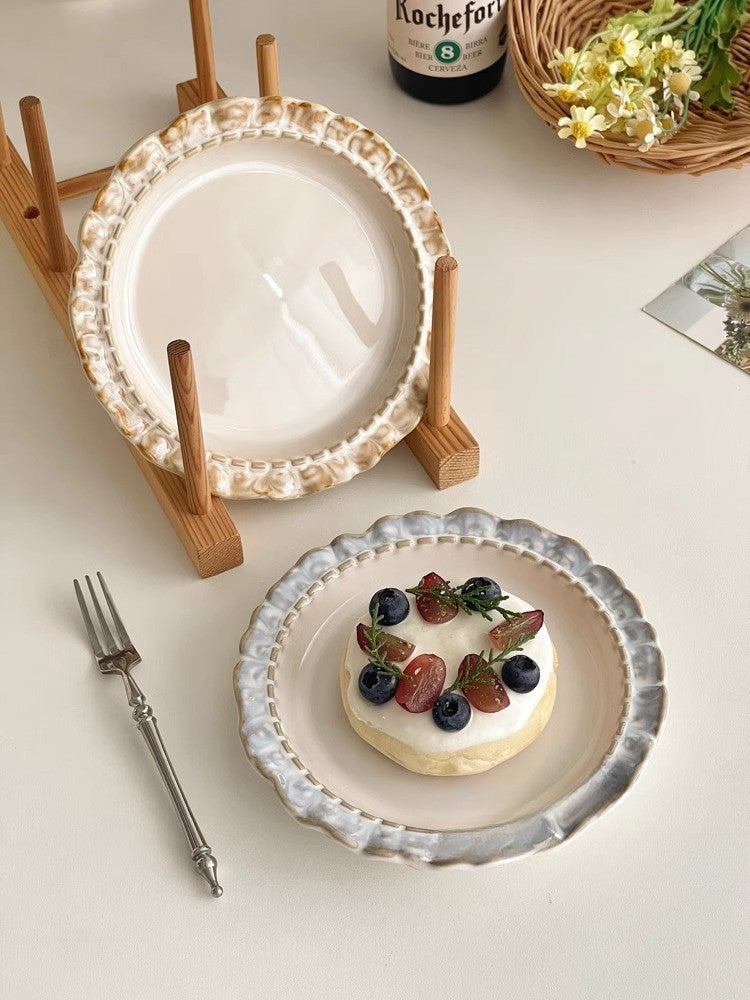 Vintage Scalloped Dessert Plate Collection