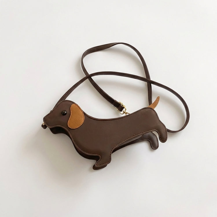 Whimsical Dachshund Sausage Dog Crossbody Bag back view detail – Lizzie & Friends