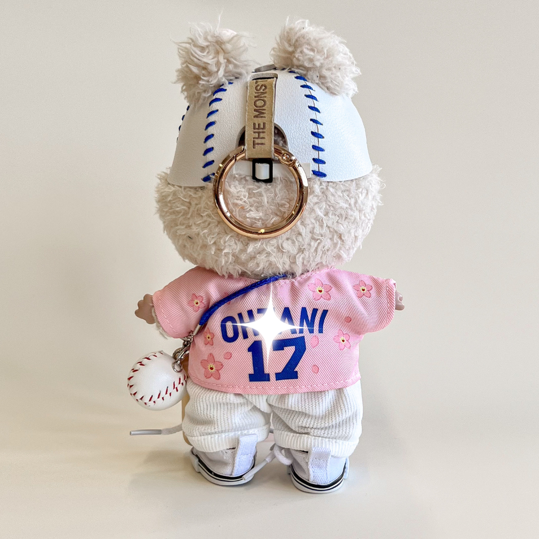 Labubu Baseball Outfit Set – Tokyo Pink Edition