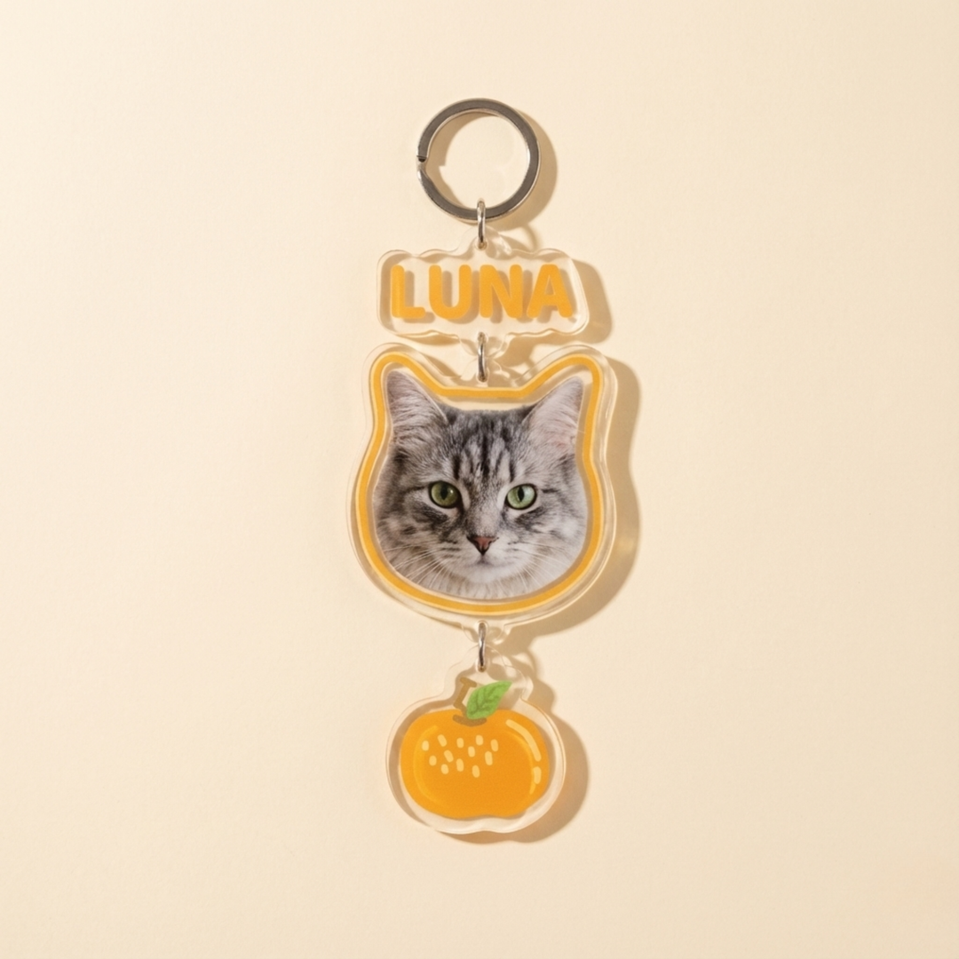 Personalized Acrylic Pet Keychain Charm – blind box keychain kawaii collectible mystery bag charm