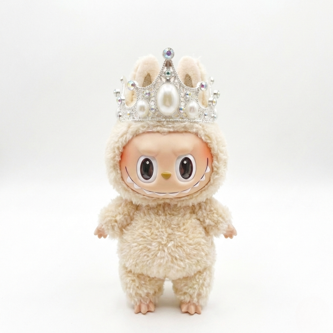Labubu Royal Jeweled Pearl Crown