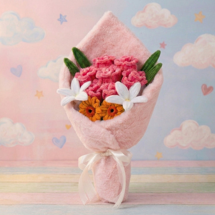 Eternal Plush Flower Bouquet – kawaii fan merch collectible handmade gift Lizzie & Friends