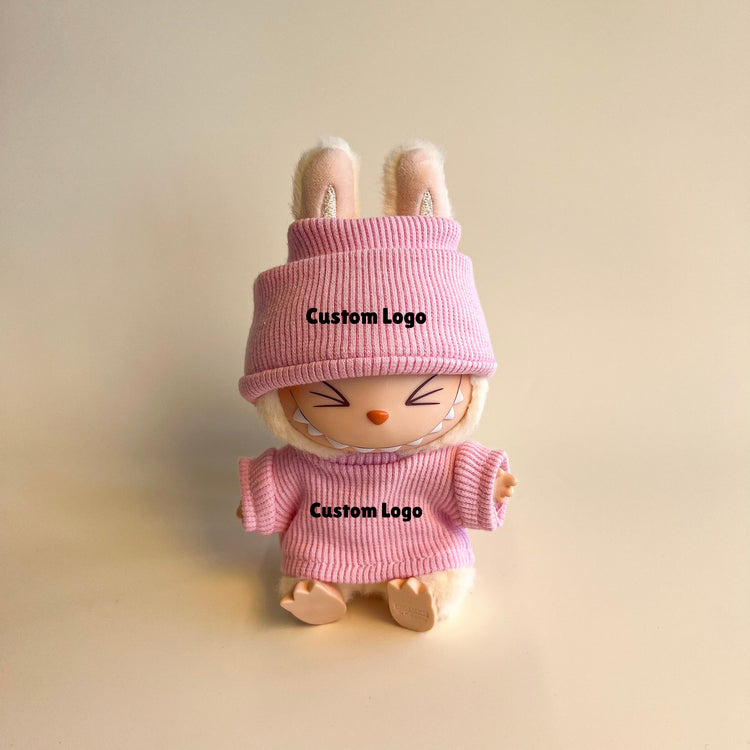 Labubu Custom Logo Outfit – Beanie & Sweater Set (Multiple Colors) alternate view 9 – Lizzie & Friends