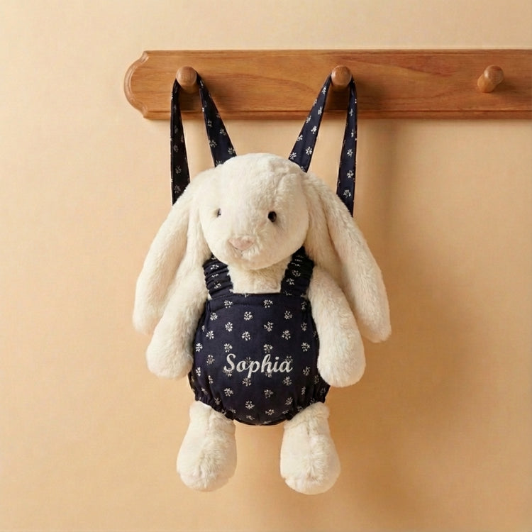 Jellycat Embroidered Plush Carrier (Suitable for 28–31 cm Plush) close-up detail shot – Lizzie & Friends