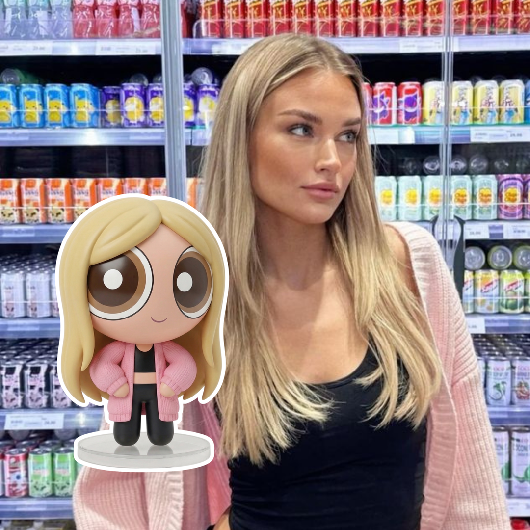 カスタム レトロ カートゥーン ヒーロー フィギュア（8cm）