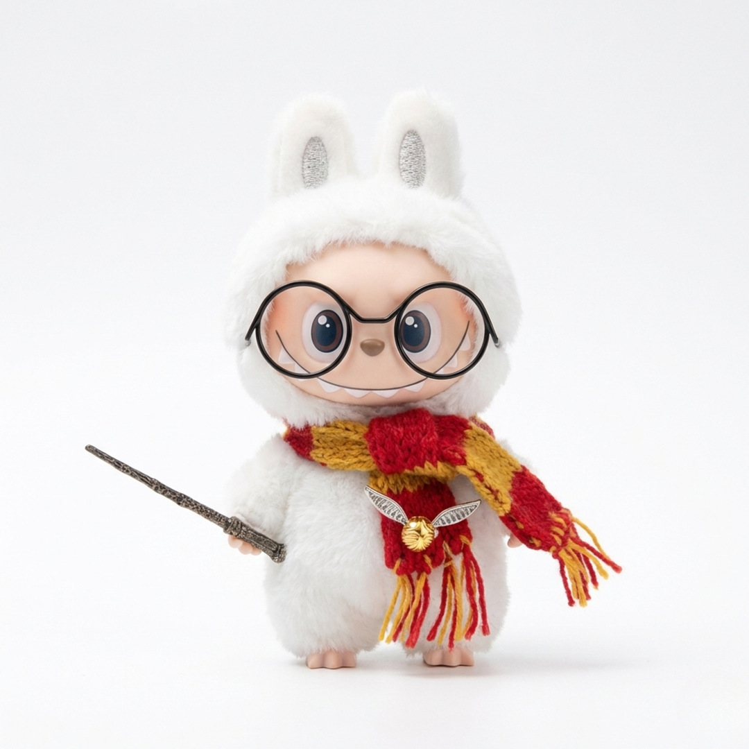 Labubu 4.0 Lion Wizard Scarf and Wand